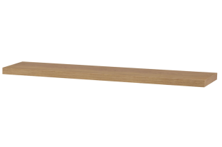 Nástěnná polička 120cm, barva dub